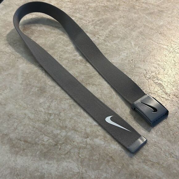 NIKE Gray Web Adjustable Belt - Picture 2 of 6